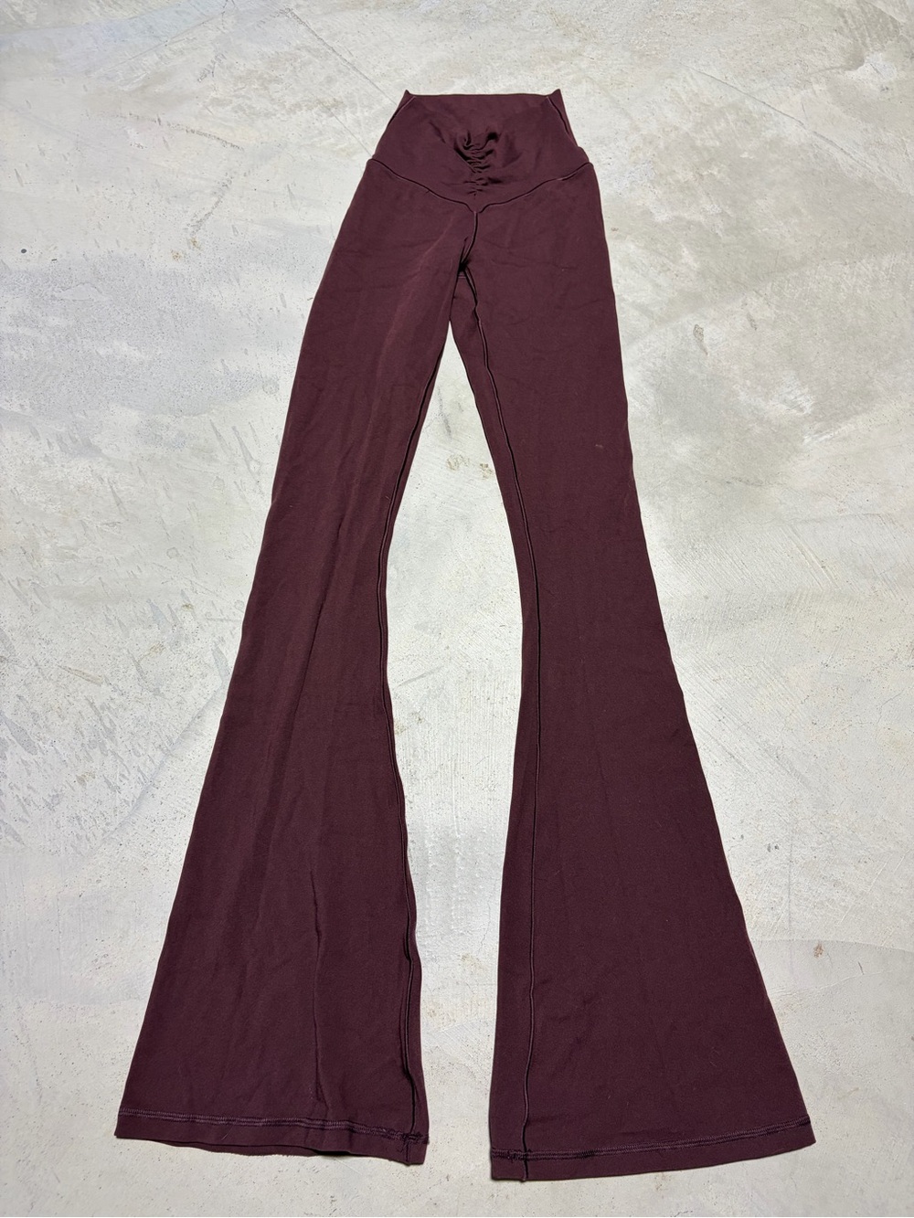 Aerie offline real me flare High-Waist Yoga Pants leggings Burgundy XXS